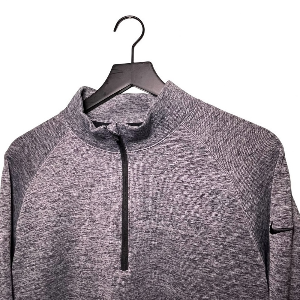 Nike Dri Fit Men's Gray Quarter-Zip Sweater M - Picture 2 of 7
